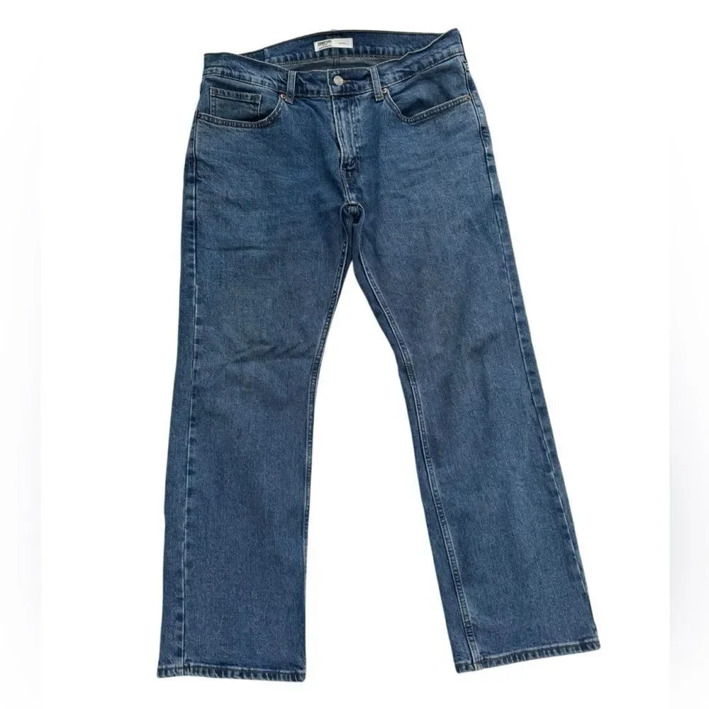 Levi Strauss Signature Men's Relaxed Fit Blue Jeans Size W34 L30